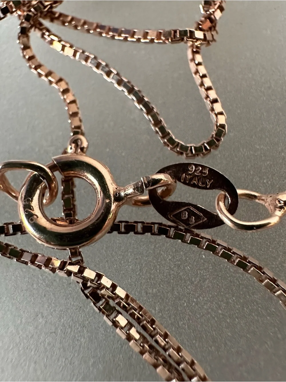 Rose gold over sterling silver plumeria necklace